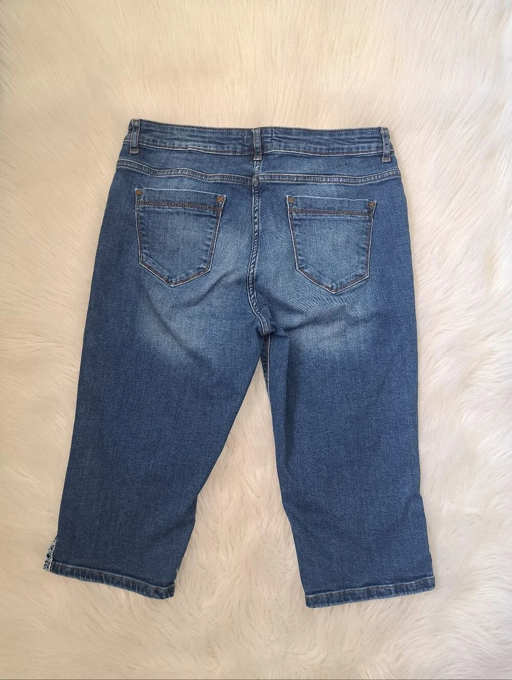 Blue Motion Denim Bermudas